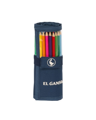 Estuche Escolar El Ganso Classic Azul marino 7 x 20 x 7 cm 27 Piezas