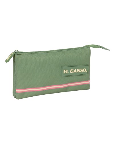 Portatodo Triple El Ganso Verde 22 x 12 x 3 cm