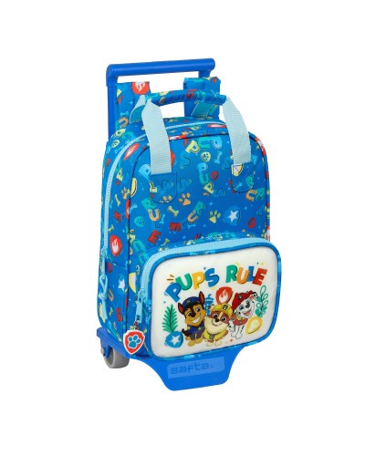 Trolley per la Scuola The Paw Patrol Pups rule Azzurro 20 x 28 x 8 cm