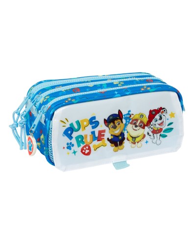 Tredubbel Carry-all The Paw Patrol Pups rule Blå 21,5 x 10 x 8 cm