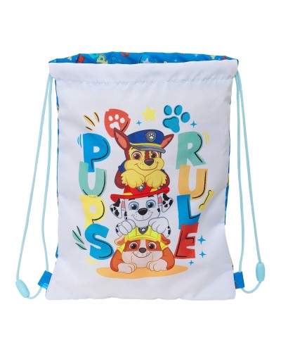 Bolsa Mochila con Cuerdas The Paw Patrol Pups rule Azul 26 x 34 x 1 cm