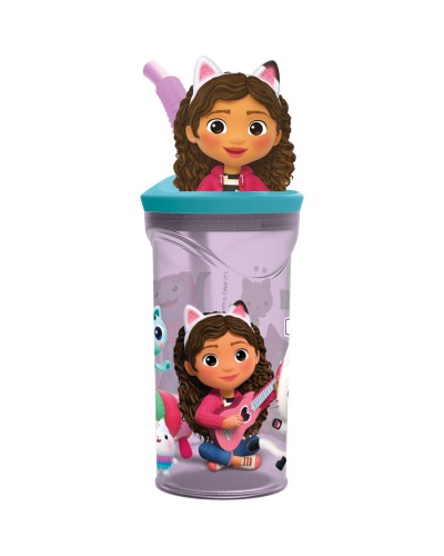 Verre avec Paille Gabby's Dollhouse Party