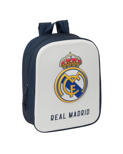 Kinderrucksack Real Madrid C.F. Weiß Marineblau 22 x 27 x 10 cm