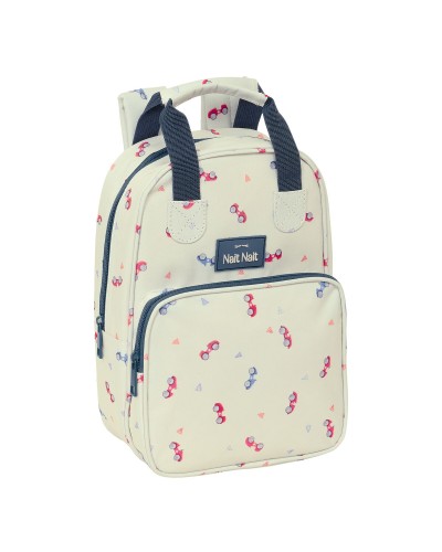 School Bag Nait Nait Coches Beige 20 x 28 x 8 cm