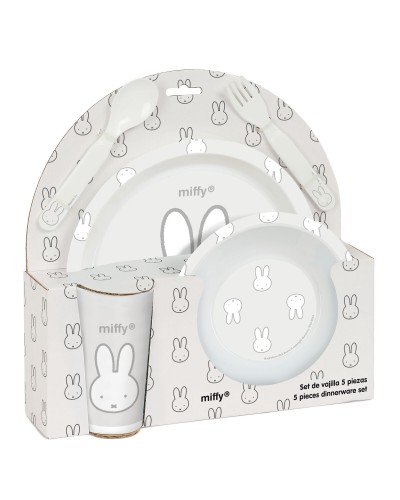 Barnservis set Miffy Niebla (5 Delar)