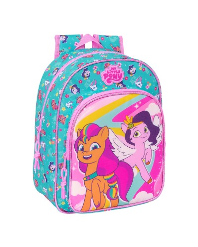 Schoolrugzak My Little Pony Magic Roze Turkoois 26 x 34 x 11 cm