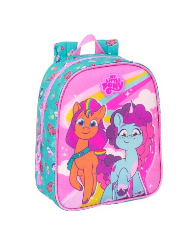 Mochila Escolar My Little Pony Magic Rosa Turquesa 22 x 27 x 10 cm