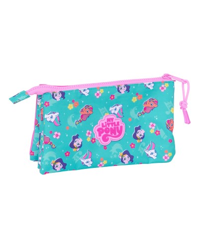 Dreifaches Mehrzweck-Etui My Little Pony Magic Rosa türkis 22 x 12 x 3 cm