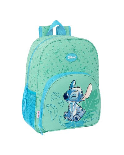 Mochila Escolar Lilo & Stitch Aloha Turquesa 33 x 42 x 14 cm