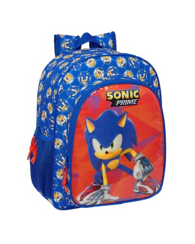 Schulrucksack Sonic Prime Blau 32 x 38 x 12 cm