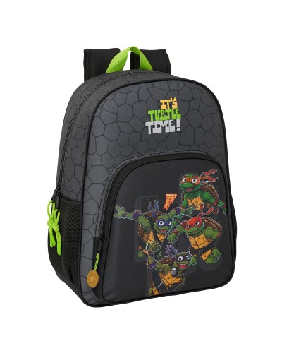 Schulrucksack Teenage Mutant Ninja Turtles Schwarz Grau 33 x 42 x 14 cm