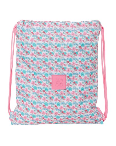 Zainetto con Cordini Moos Flores Multicolore 35 x 40 x 1 cm