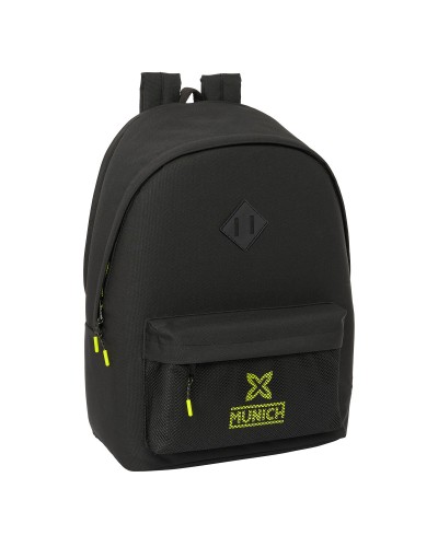 School Bag Munich +usb munich Black 31 x 44 x 18 cm