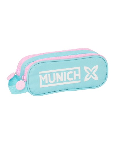 Trousse Fourre-Tout Double Munich Heaven Bleu ciel 21 x 8 x 6 cm