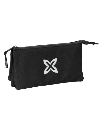 Trousse Fourre-Tout Triple Munich Negro Noir 22 x 12 x 3 cm