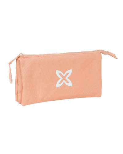 Trousse Fourre-Tout Triple Munich Basic Pêche 22 x 12 x 3 cm