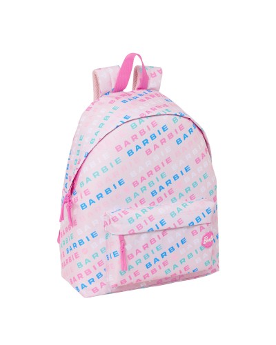 Skolryggsäck Barbie Logomania Ljusrosa 33 x 42 x 15 cm