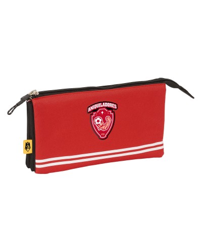 Dreifaches Mehrzweck-Etui Kings League Aniquiladores Rot 22 x 12 x 3 cm