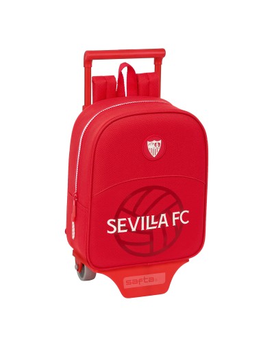 Schoolrugzak met Wielen Sevilla Fútbol Club Rood 22 x 27 x 10 cm