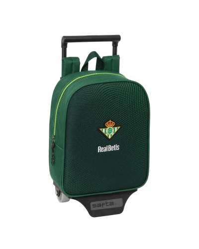 Mochila Escolar con Ruedas Real Betis Balompié Verde 22 x 27 x 10 cm