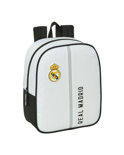 Kinderrucksack Real Madrid C.F. 24/25 Weiß Grau 22 x 27 x 10 cm