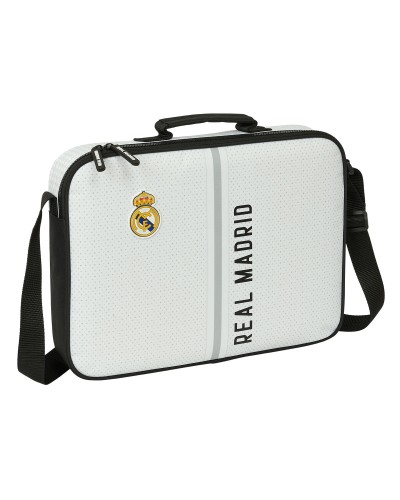 School Satchel Real Madrid C.F. White Grey 38 x 28 x 6 cm