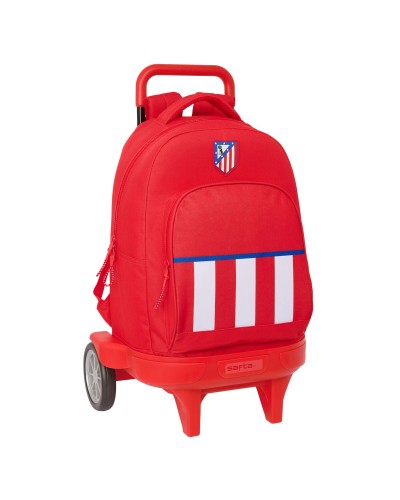 Schulrucksack mit Rädern Atlético Madrid Rot 33 x 45 x 22 cm