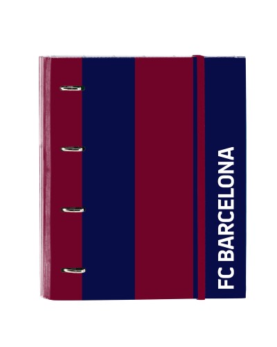 Carpeta de anillas F.C. Barcelona 24/25 Granate Azul marino 27 x 32 x 3.5 cm