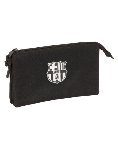 Trousse Fourre-Tout Triple F.C. Barcelona Noir 22 x 12 x 3 cm