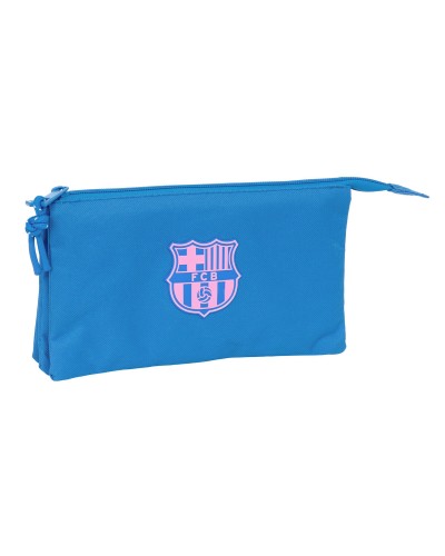 Dreifaches Mehrzweck-Etui F.C. Barcelona Blau 22 x 12 x 3 cm