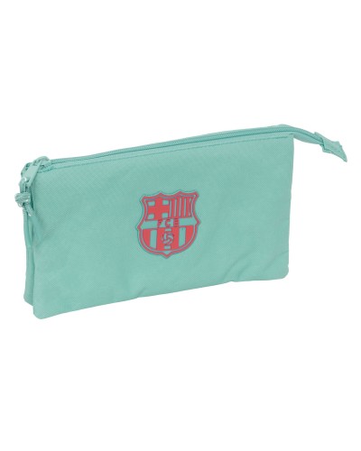 Pennenetui met 3 vakken F.C. Barcelona Groen 22 x 12 x 3 cm