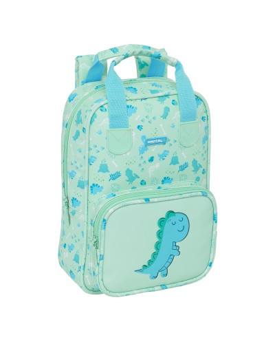Mochila Infantil Safta Dino Verde 20 x 28 x 8 cm