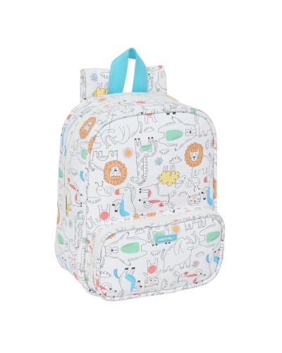 Schoolrugzak Safta Zoo Beige 22 x 27 x 10 cm