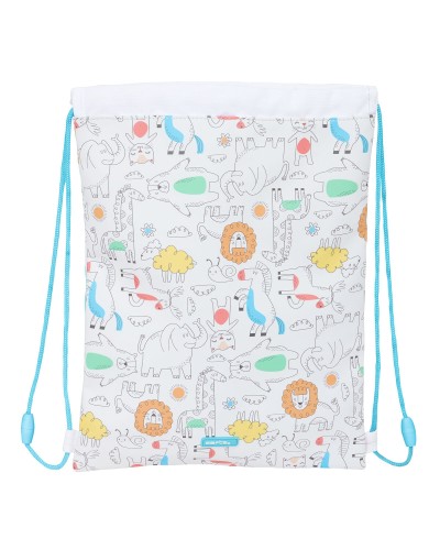 Zainetto con Cordini Safta Zoo Beige 26 x 34 x 1 cm