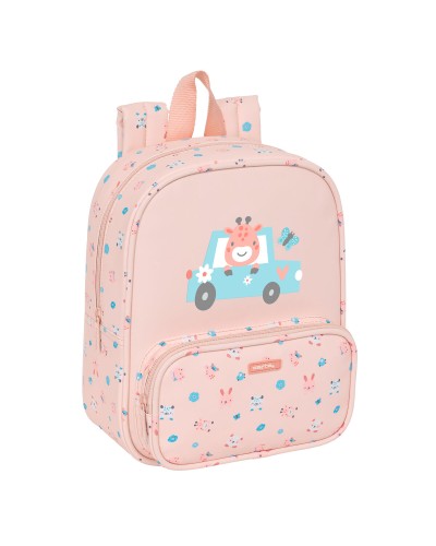 Child bag Safta Jirafa Coral 22 x 27 x 10 cm
