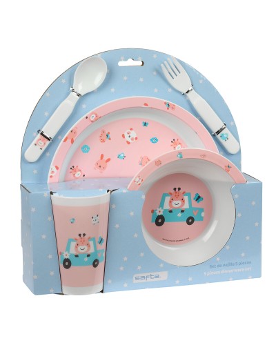 Set de vajilla infantil Safta Jirafa Poliéster 26 x 26 x 9 cm