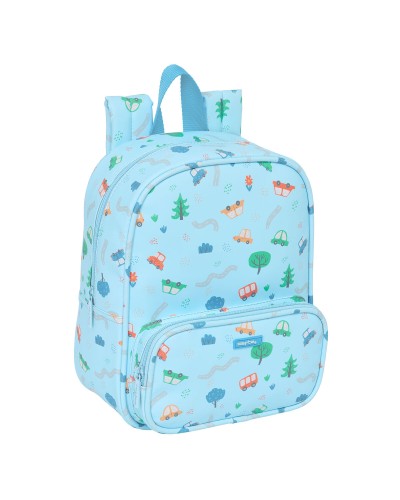 Kinderrugzak Safta Coches Blauw 22 x 27 x 10 cm
