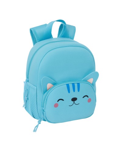 Kinderrucksack Safta Gato Hellblau 20 x 25 x 9 cm