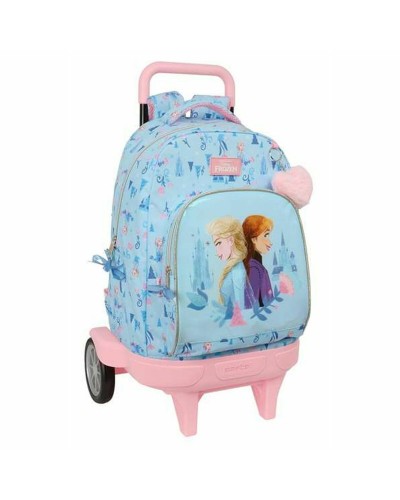 Schulrucksack mit Rädern Frozen Ice magic Blau 33 x 45 x 22 cm