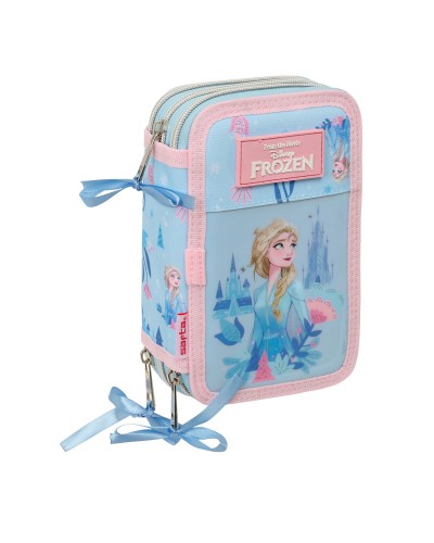 Trousse Scolaire avec Accessoires Frozen Ice magic Bleu clair 12,5 x 19,5 x 5,5 cm 37 Pièces