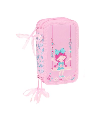 Estuche Escolar con Accesorios Glow Lab Swing Multicolor 12,5 x 19,5 x 5,5 cm 37 Piezas