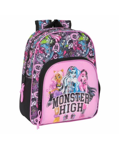 Koululaukku Monster High Drama Monivärinen 28 x 34 x 10 cm