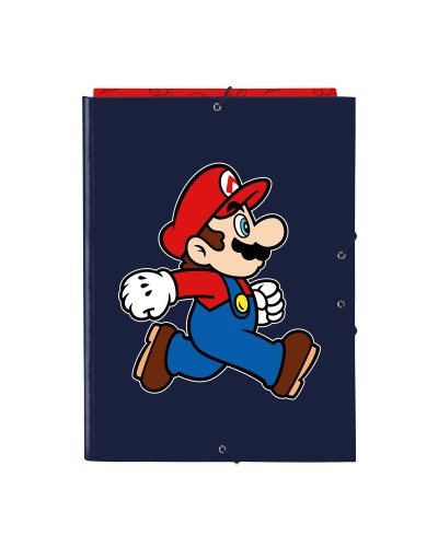 Raccoglitore ad anelli Super Mario Trick Rosso Blu scuro A4 26 x 33.5 x 2.5 cm
