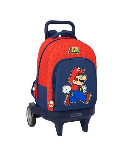 Schoolrugzak Super Mario Trick Rood Donkerblauw 33 x 45 x 22 cm