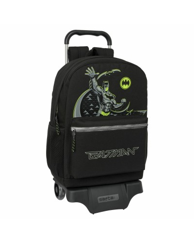 Mochila Escolar con Ruedas Batman Game over Negro 30 x 43 x 14 cm