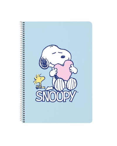 Notebook Snoopy Love Blue A4 80 Sheets