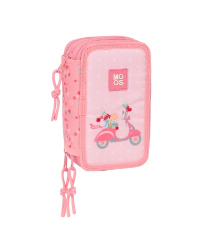 School Case with Accessories Moos Passion Multicolour 12,5 x 19,5 x 5,5 cm 37 Pieces