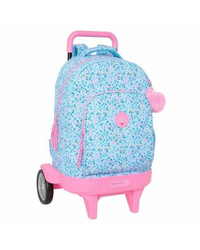 School Bag Vicky Martín Berrocal Paraíso Blue Pink 33 x 45 x 22 cm