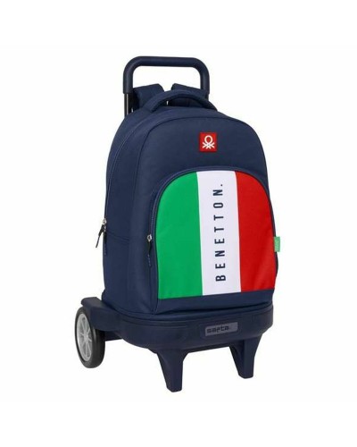 Schulrucksack Benetton Flag Marineblau 33 x 45 x 22 cm