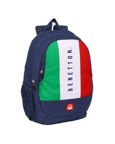 Zaino Scuola Benetton Flag Blu Marino 32 x 44 x 16 cm